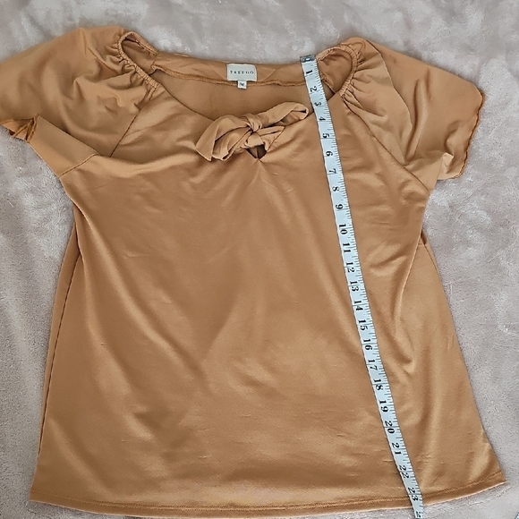 Freego Tan Blouse Size M - Picture 7 of 7